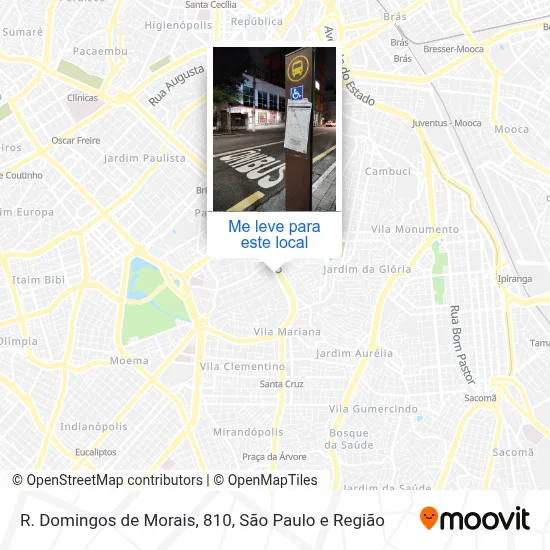 R. Domingos de Morais, 810 mapa