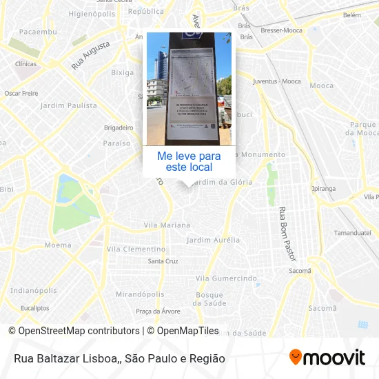 Rua Baltazar Lisboa, mapa