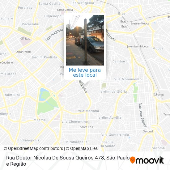 Rua Doutor Nicolau De Sousa Queirós 478 mapa