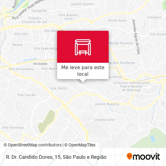 R. Dr. Candido Dores, 15 mapa