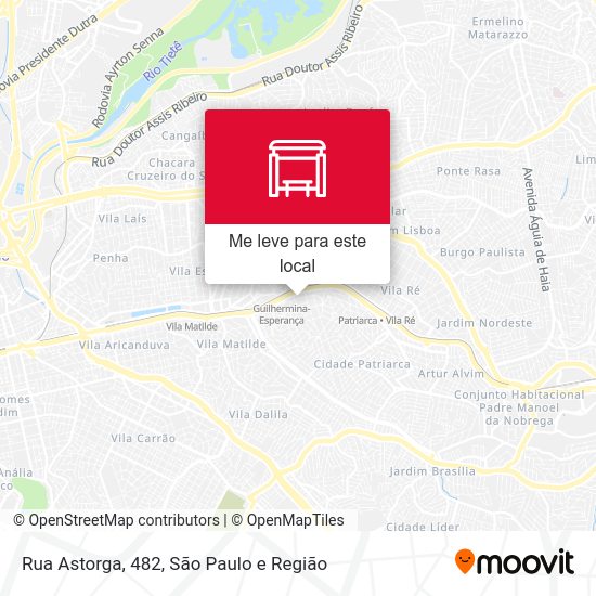 Rua Astorga, 482 mapa