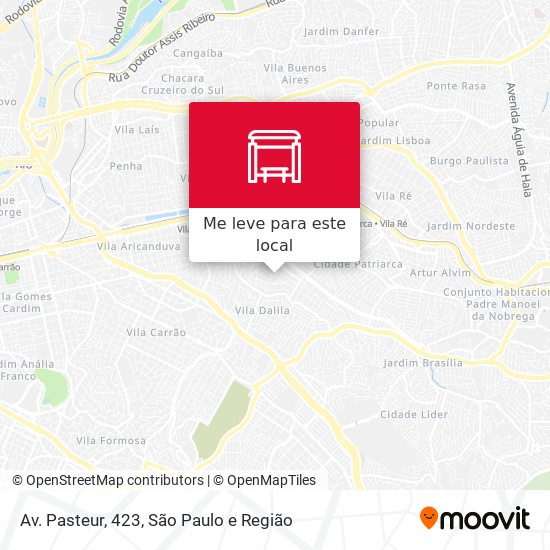 Av. Pasteur, 423 mapa