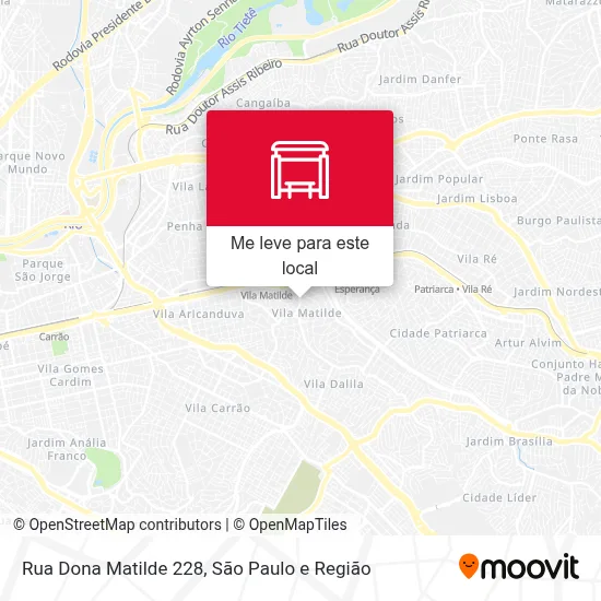 Rua Dona Matilde 228 mapa