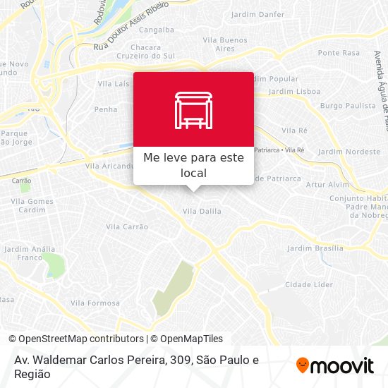 Av. Waldemar Carlos Pereira, 309 mapa