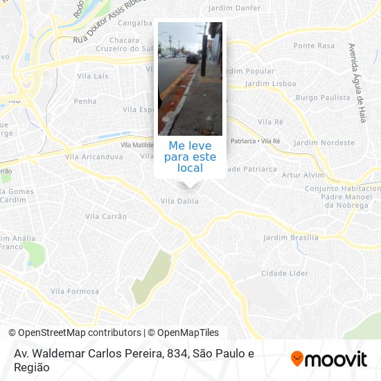 Av. Waldemar Carlos Pereira, 834 mapa