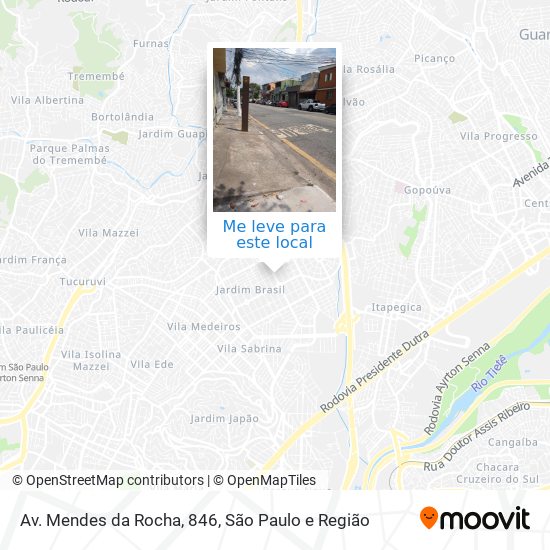 Av. Mendes da Rocha, 846 mapa