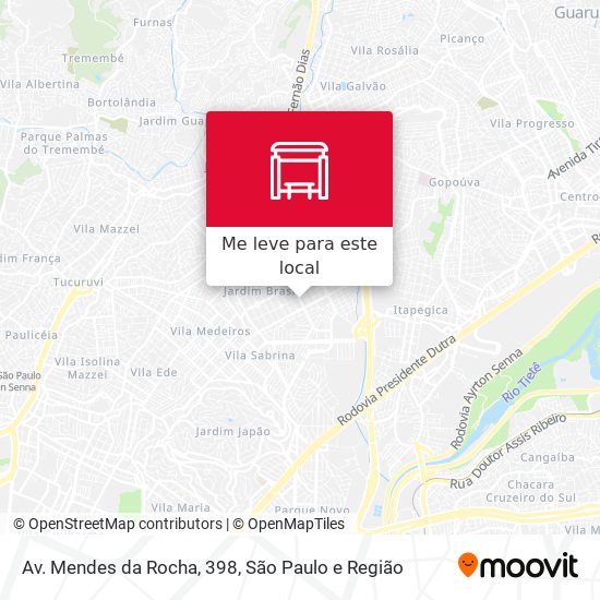 Av. Mendes da Rocha, 398 mapa