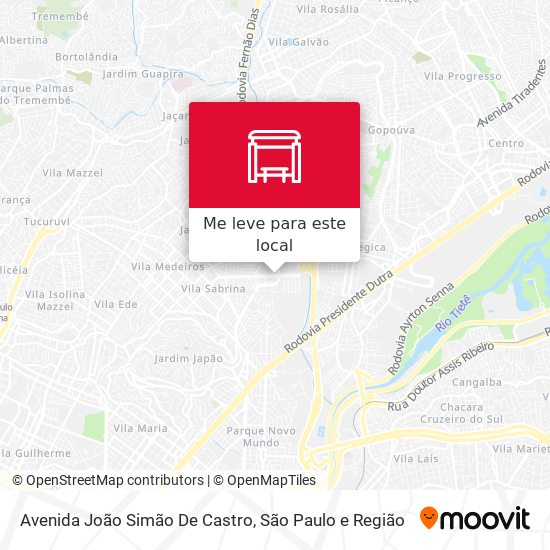 Avenida João Simão De Castro mapa