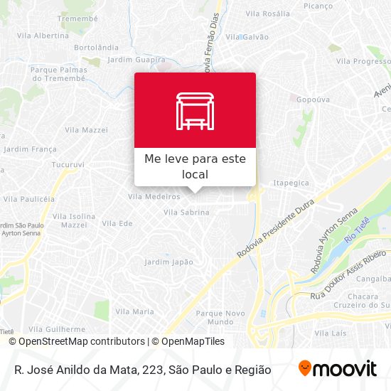 R. José Anildo da Mata, 223 mapa