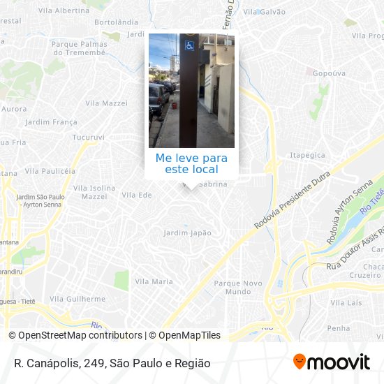 R. Canápolis, 249 mapa