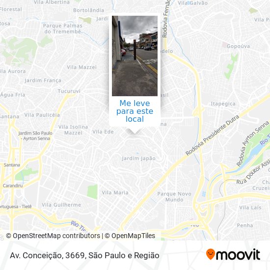 Av. Conceição, 3669 mapa