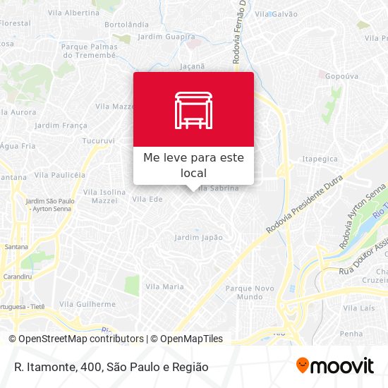 R. Itamonte, 400 mapa