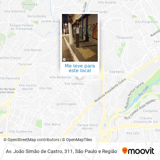 Av. João Simão de Castro, 311 mapa