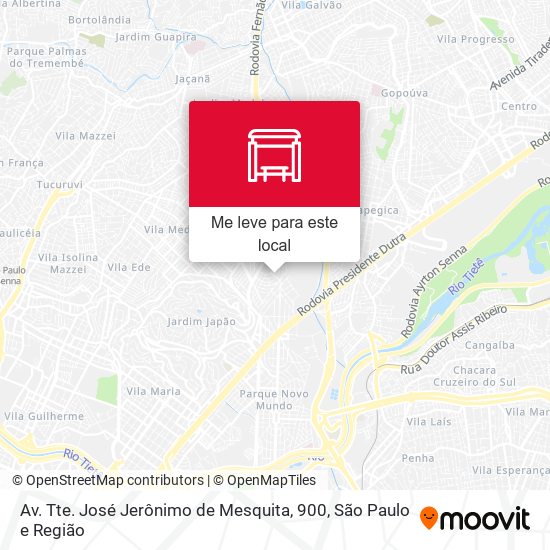 Av. Tte. José Jerônimo de Mesquita, 900 mapa