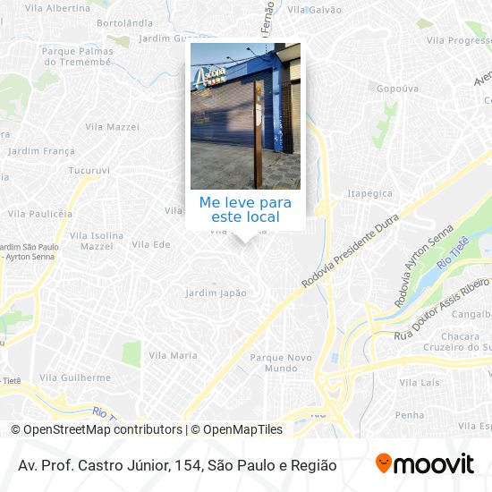 Av. Prof. Castro Júnior, 154 mapa