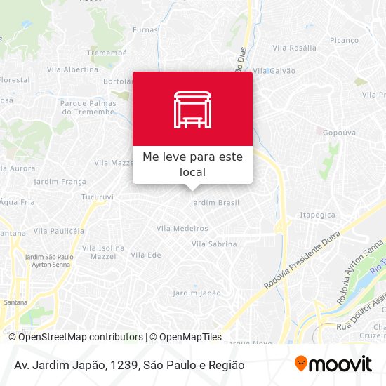 Av. Jardim Japão, 1239 mapa