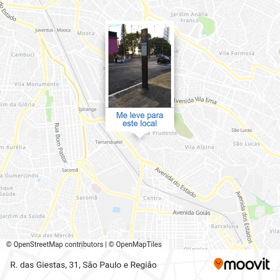 R. das Giestas, 31 mapa