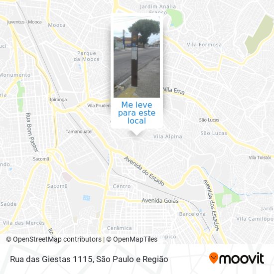 Rua das Giestas 1115 mapa