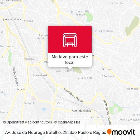 Av. José da Nóbrega Botelho, 28 mapa