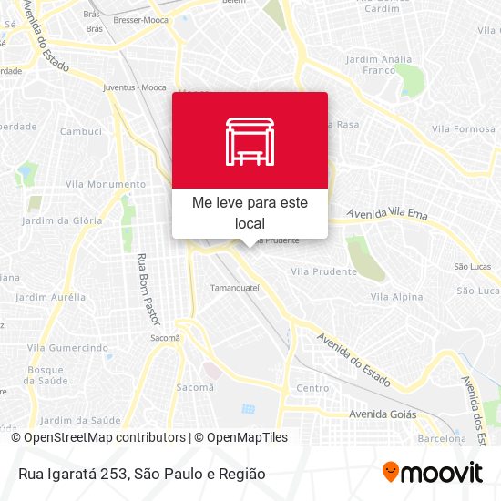Rua Igaratá 253 mapa