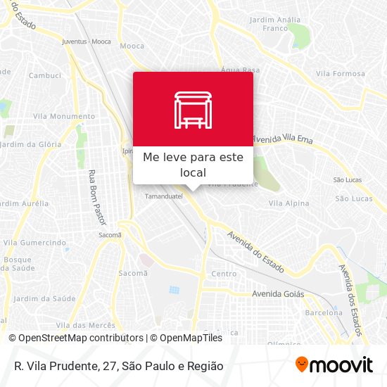 R. Vila Prudente, 27 mapa