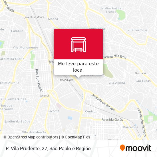 R. Vila Prudente, 27 mapa