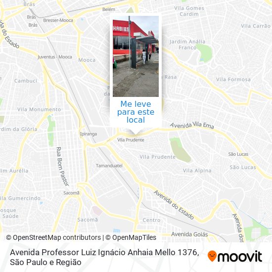 Avenida Professor Luiz Ignácio Anhaia Mello 1376 mapa