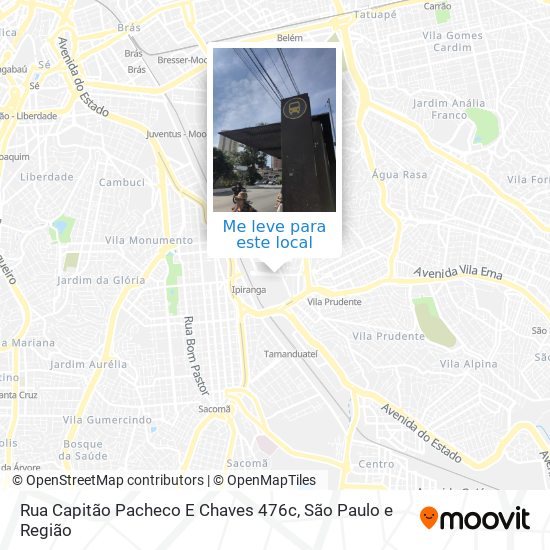 Rua Capitão Pacheco E Chaves 476c mapa