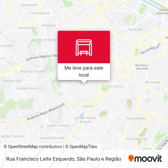 Rua Francisco Leite Esquerdo mapa