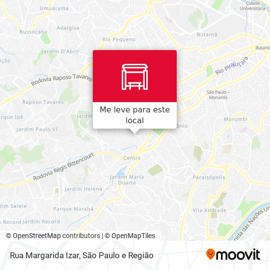 Rua Margarida Izar mapa