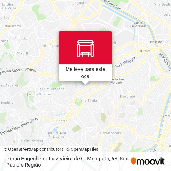 Praça Engenheiro Luiz Vieira de C. Mesquita, 68 mapa