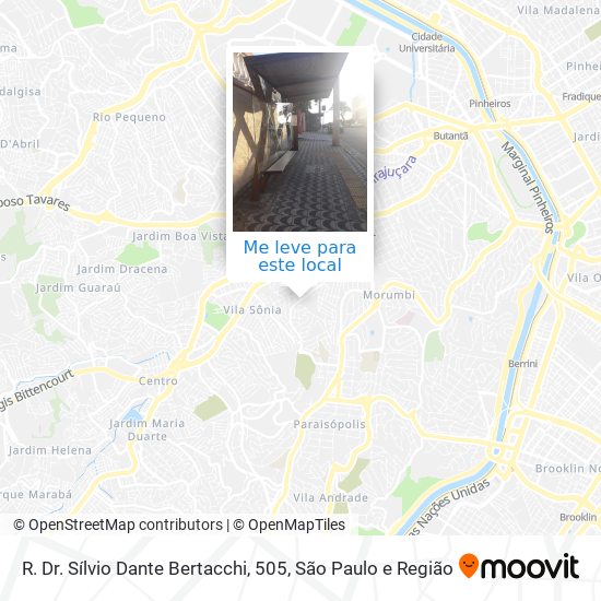 R. Dr. Sílvio Dante Bertacchi, 505 mapa