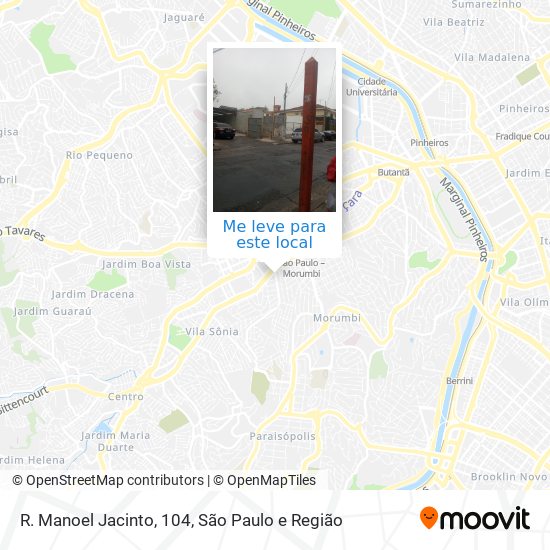 R. Manoel Jacinto, 104 mapa