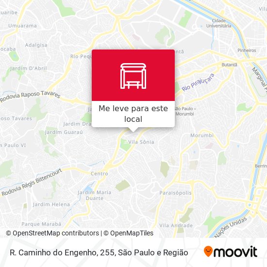 R. Caminho do Engenho, 255 mapa