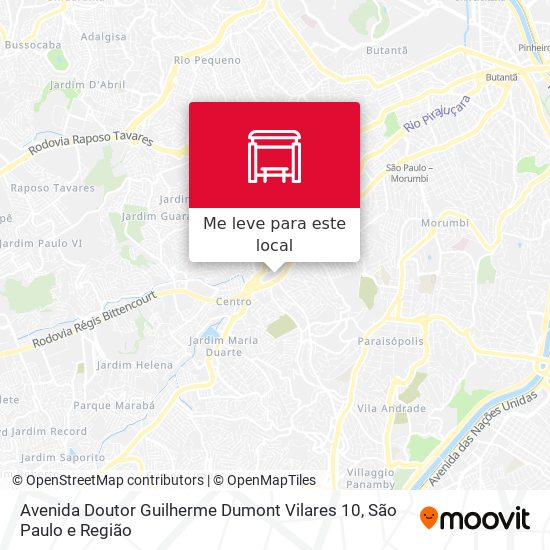 Avenida Doutor Guilherme Dumont Vilares 10 mapa