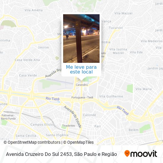 Avenida Cruzeiro Do Sul 2453 mapa
