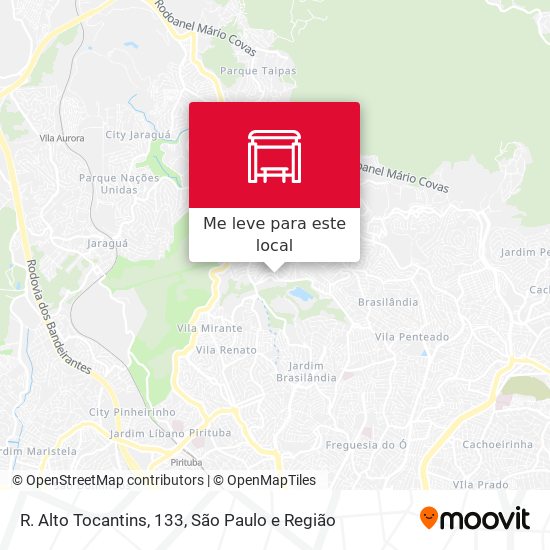 R. Alto Tocantins, 133 mapa