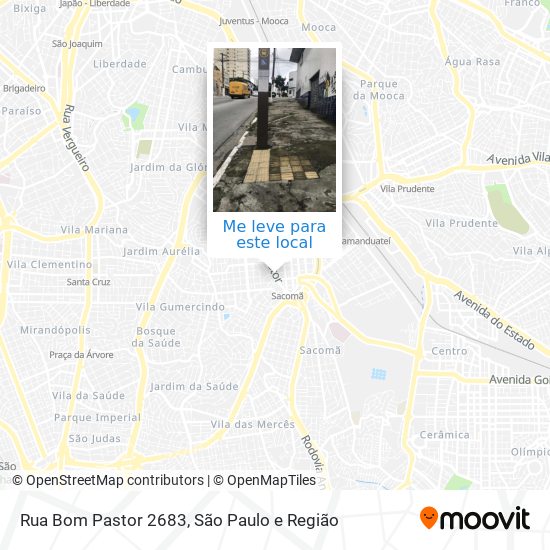 Rua Bom Pastor 2683 mapa