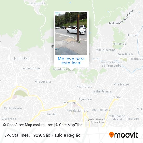 Av. Sta. Inês, 1929 mapa