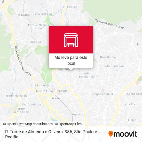 R. Tomé de Almeida e Oliveira, 386 mapa