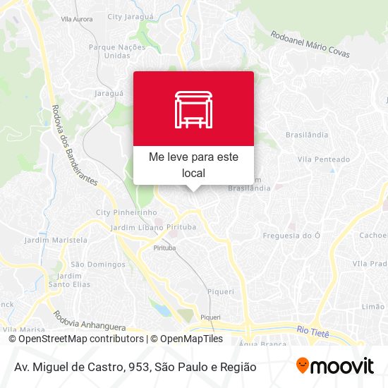 Av. Miguel de Castro, 953 mapa