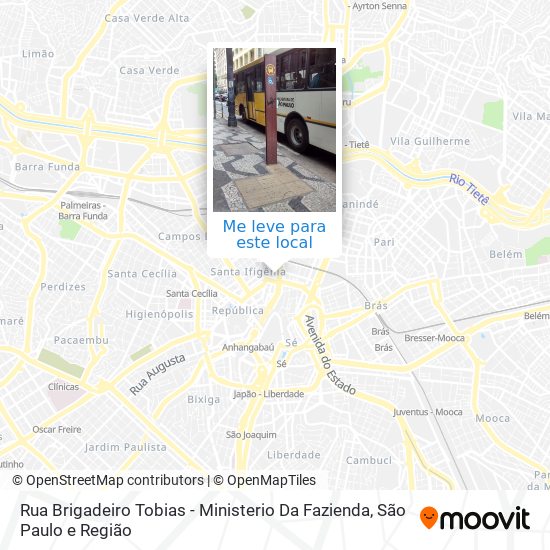 Rua Brigadeiro Tobias - Ministerio Da Fazienda mapa