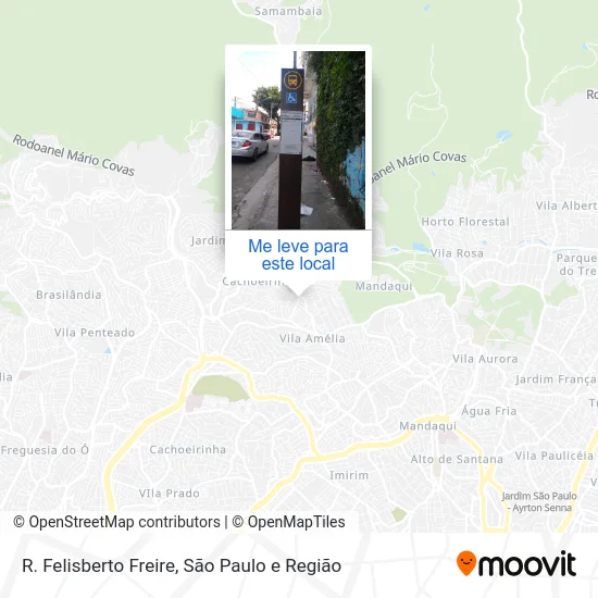 R. Felisberto Freire mapa