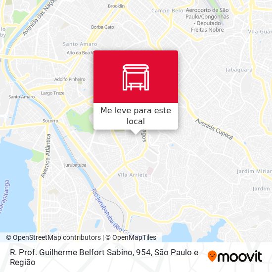 R. Prof. Guilherme Belfort Sabino, 954 mapa