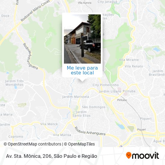Av. Sta. Mônica, 206 mapa