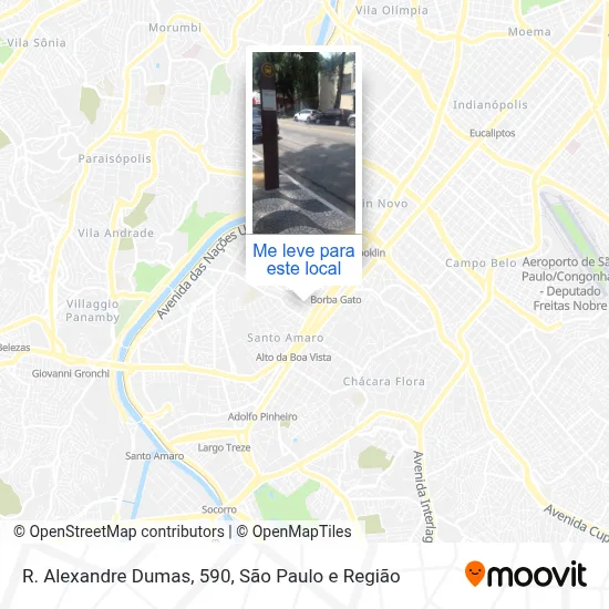 R. Alexandre Dumas, 590 mapa