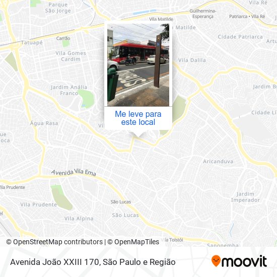 Avenida João XXIII 170 mapa