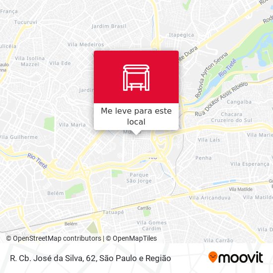 R. Cb. José da Silva, 62 mapa