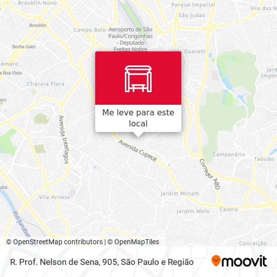 R. Prof. Nelson de Sena, 905 mapa