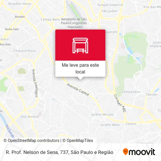 R. Prof. Nelson de Sena, 737 mapa